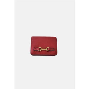 Michael Kors Red Gold Pebbled Leather Wallet